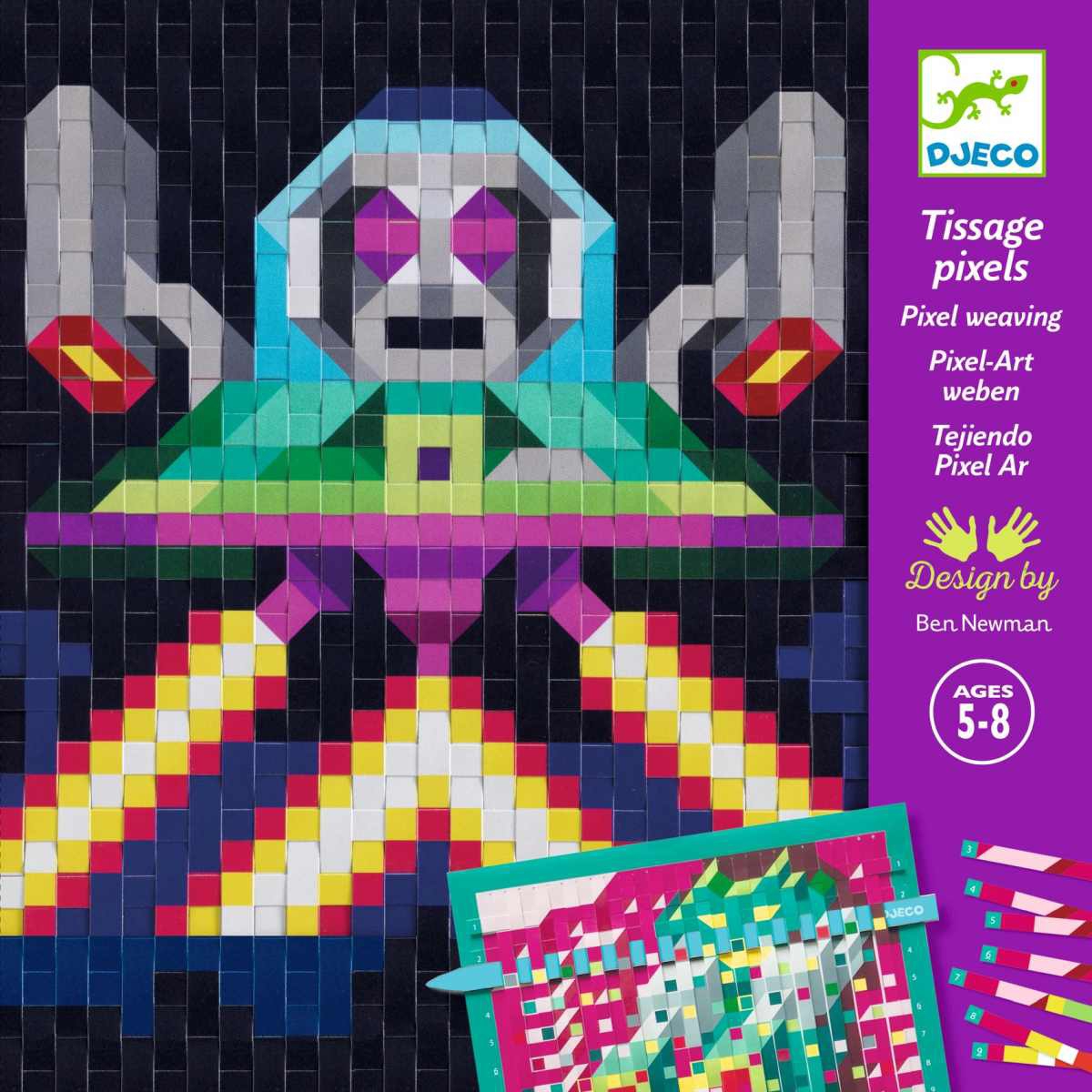 Djeco Papierkunst Invaders Aliens Bastelset Djeco Papierkunst Invaders Aliens Bastelset
