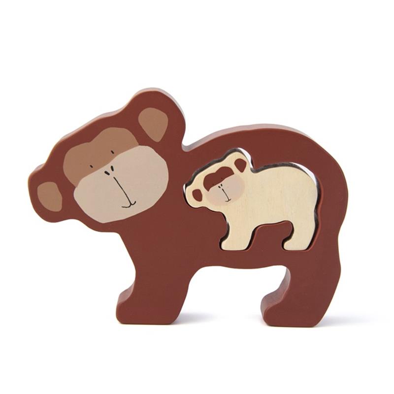 Trixie Holz Baby-Puzzle Mr. Monkey Affe braun