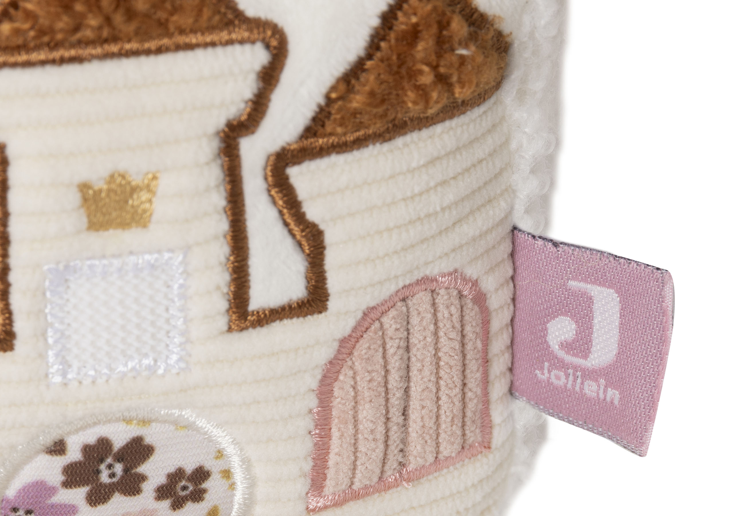 Jollein Aktivitäten-Würfel Stoffwürfel Flower Fairies