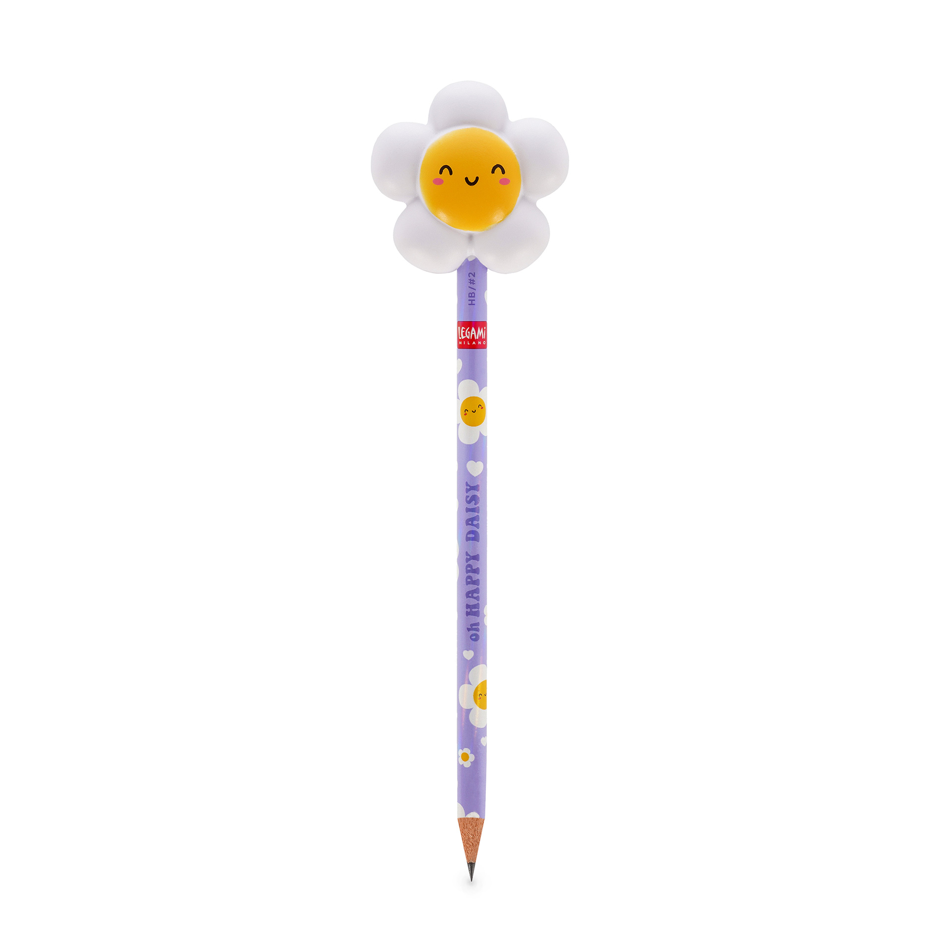 Legami Squeezies Anti-Stress-Bleistift Daisy Gänseblümchen