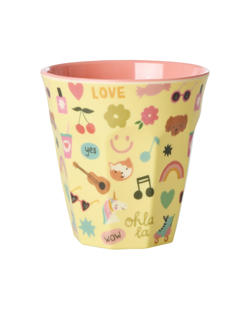 Rice Trinkbecher Melaminbecher Unicorn Love Print Medium