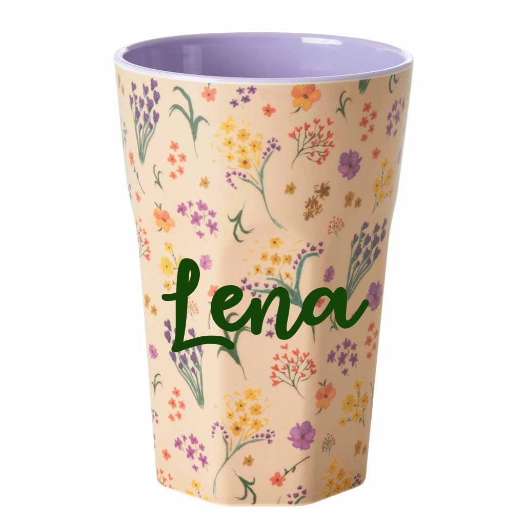 Elfenstall Rice Becher mit Wunsch-Namen personalisiert Large Wild Flower Elfenstall Rice Becher mit Wunsch-Namen personalisiert Large Wild Flower