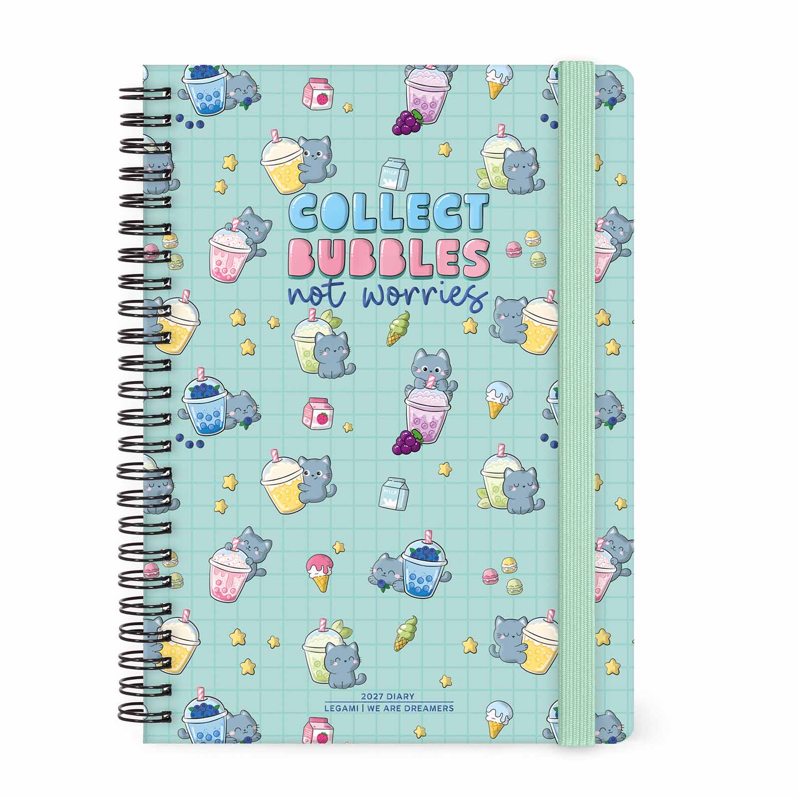 Legami Foto Wochenplaner Kalender 2026/2027 Medium Kitty Bubble Tea