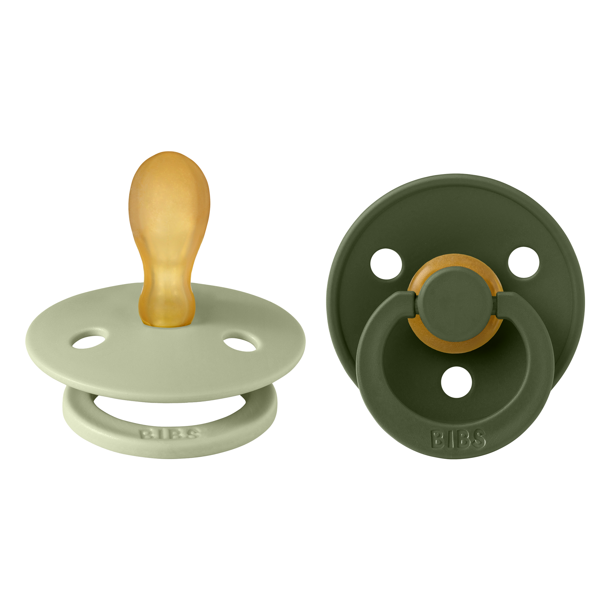 Bibs Schnuller Sage und Hunter green 6-18 Monate