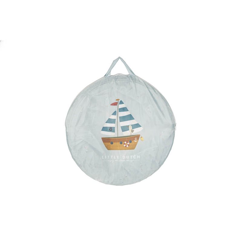 Little Dutch Spieltunnel Kriechtunnel Sailors Bay blau