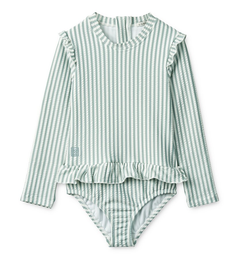 Liewood Sille Schwimmanzug Badeanzug Blue White 116 Liewood Sille Schwimmanzug Badeanzug Blue White 116