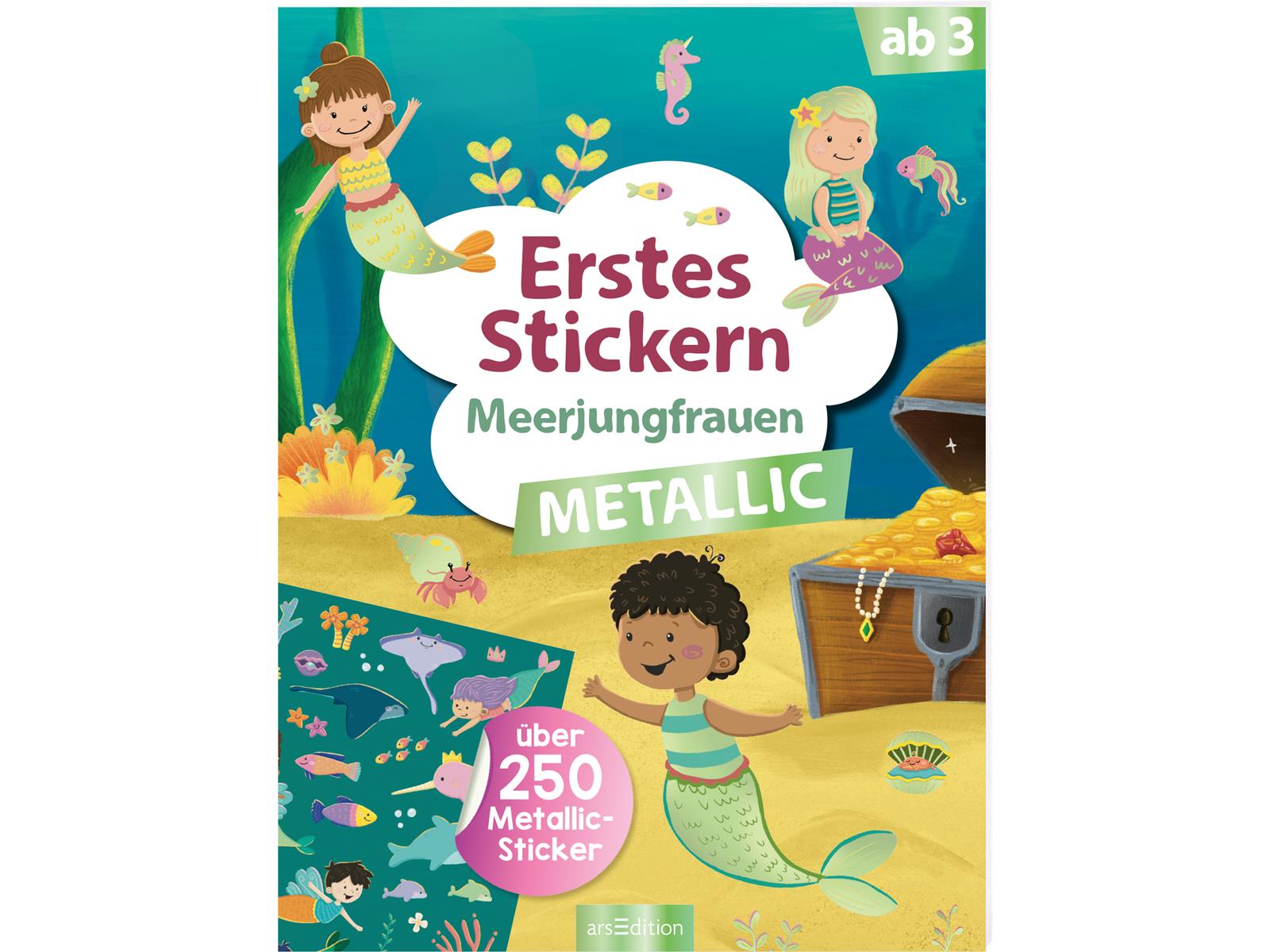Erstes Stickern Metallic Meerjungfrauen mit über 250 Metallic Sticker