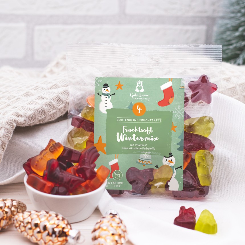 Naschlabor Fruchtgummi Fruchtsaft Wintermix 150 g