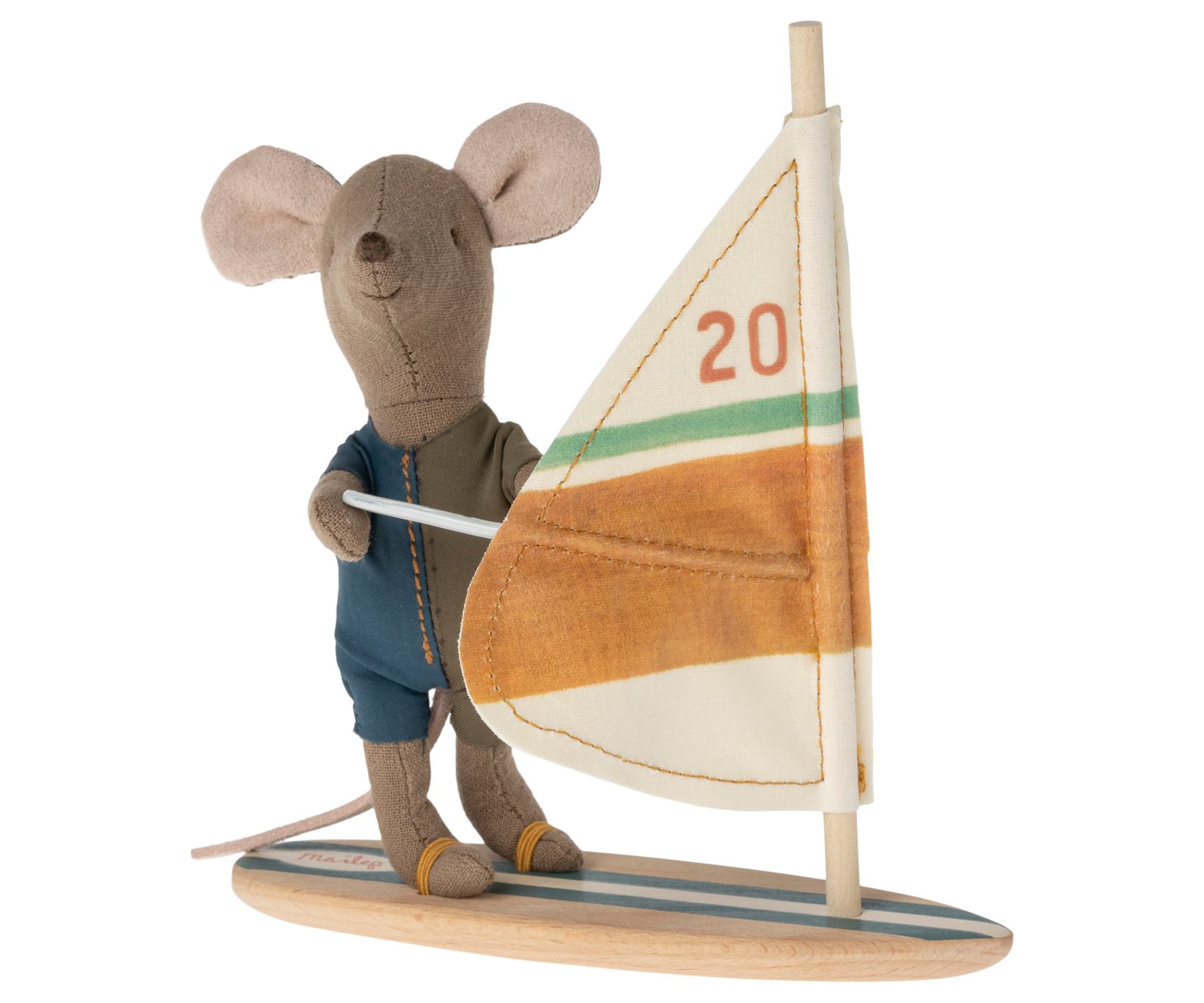 Maileg Surfer Maus Strandmaus kleiner Bruder mit Surfbrett