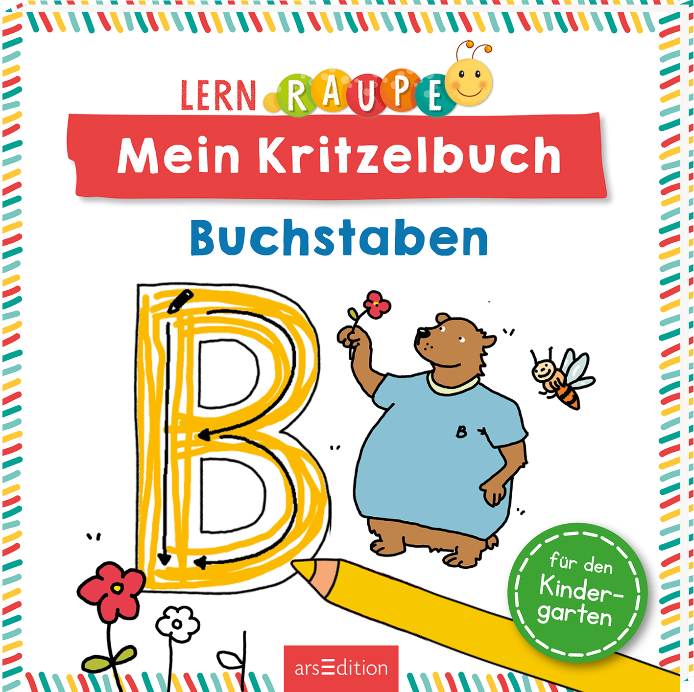Lernraupe Mein Kritzelbuch Buchstaben
