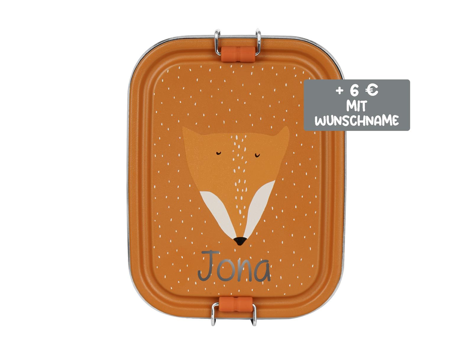 Trixie Brotdose Lunchbox aus Edelstahl Mr Fox Fuchs Orange Small