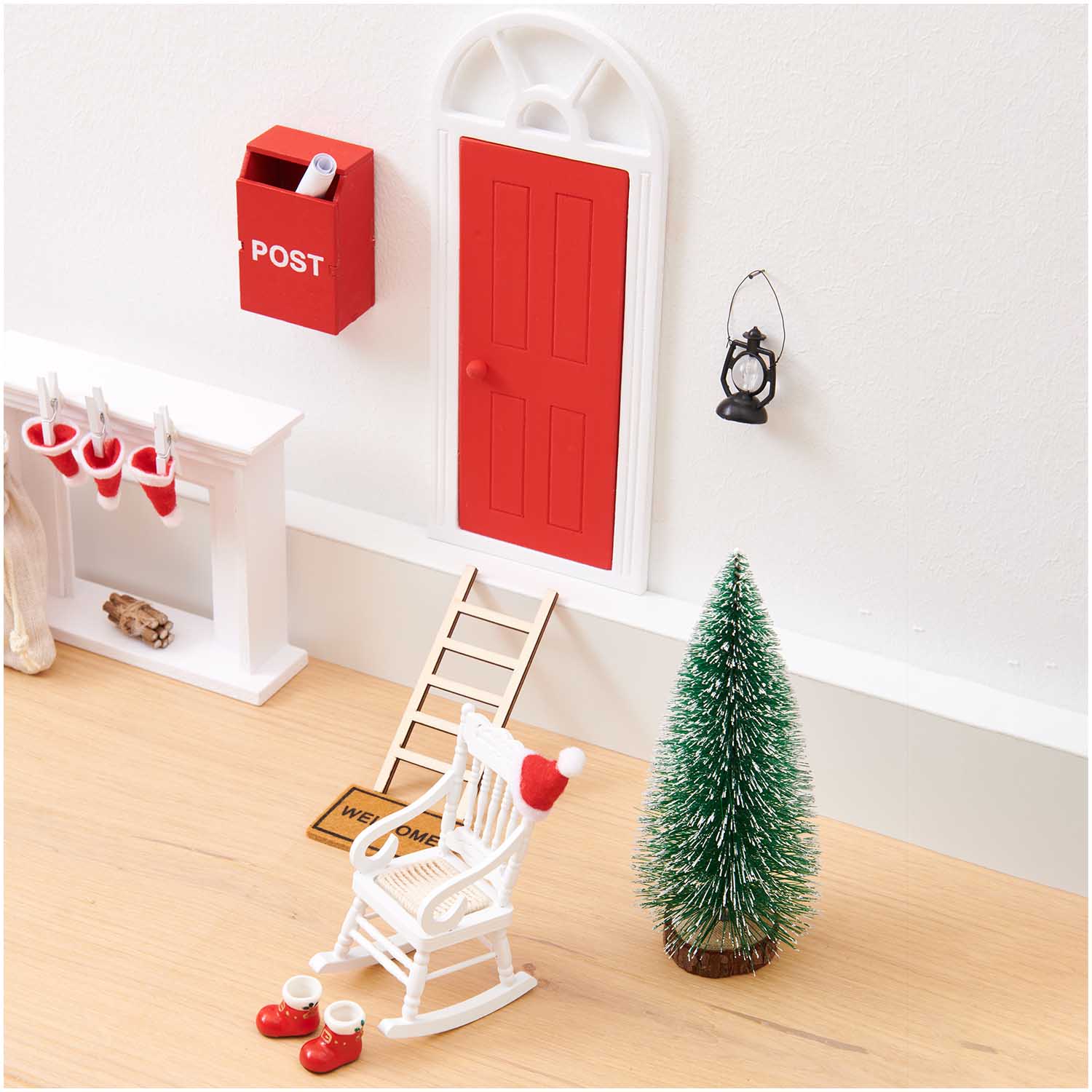 Rico Design Wichtel Miniatur Schaukelstuhl weiß