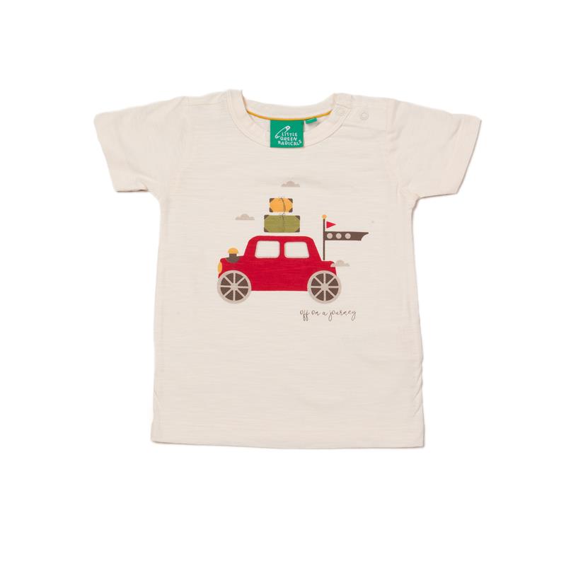 Little Green Radicals Kinder T-Shirt Off On A Journey 3-4 Jahre Größe 104