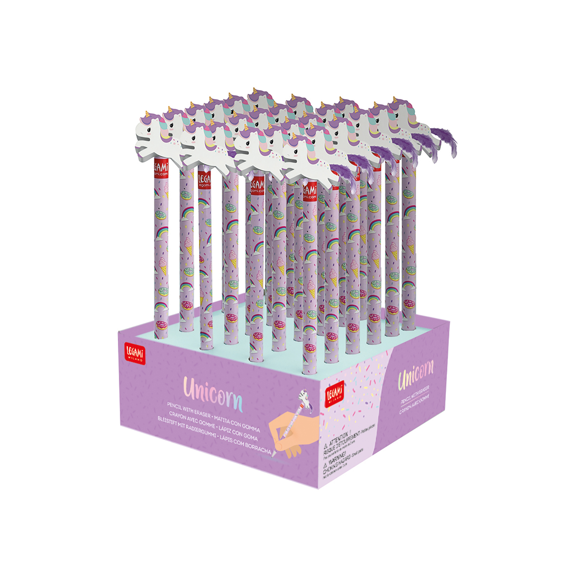 Legami Bleistift mit Radiergummi Unicorn Einhorn
