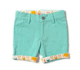 Little Green Radicals kurze Kinder-Hose Shorts türkis 3-4 Jahre