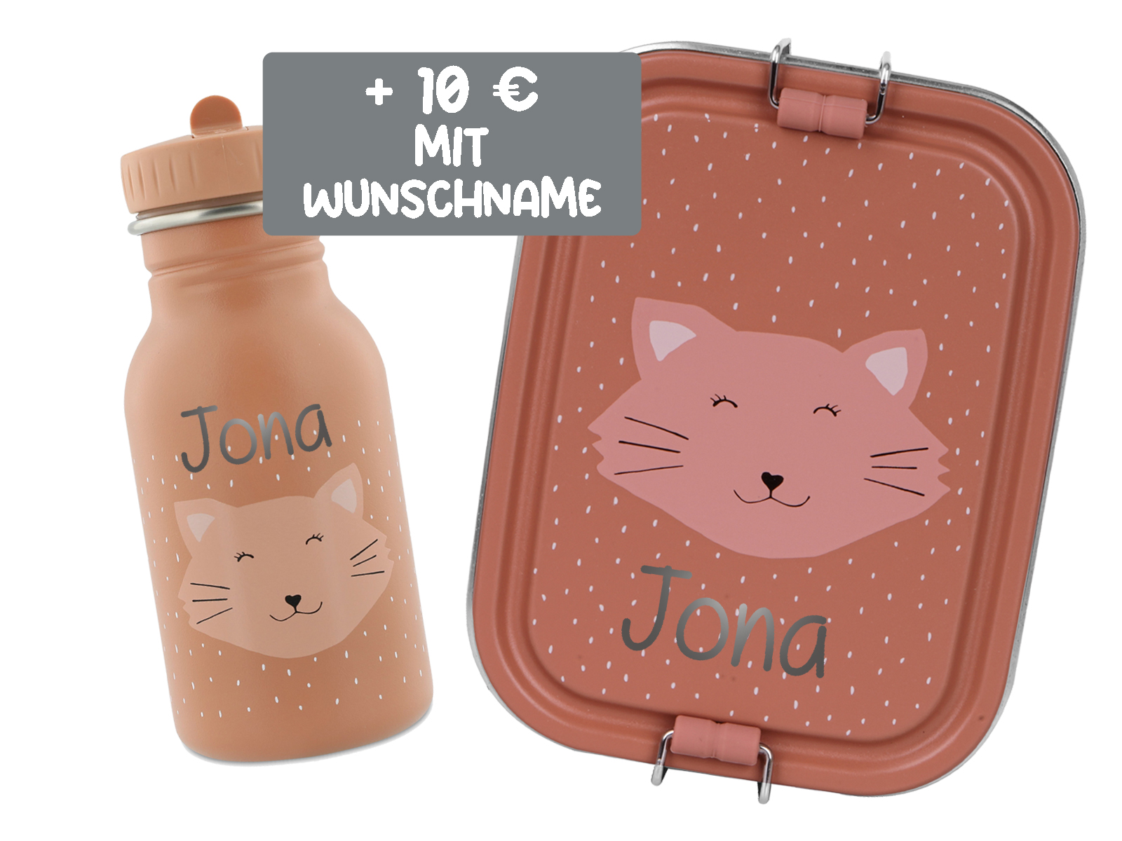 Trixie Baby Brotdose Trinkflasche Set Edelstahl Katze Rosa Small Trixie Baby Brotdose Trinkflasche Set Edelstahl Katze Rosa Small