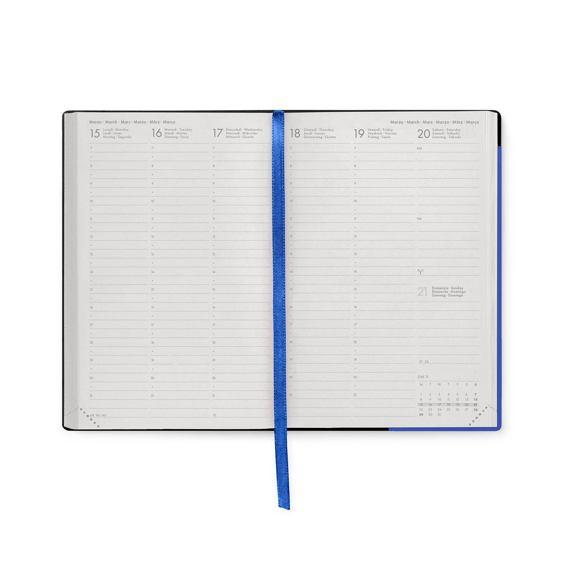 Legami Terminplaner 12 Mon. Wochenübersicht Medium 2027 Eclectic Blue