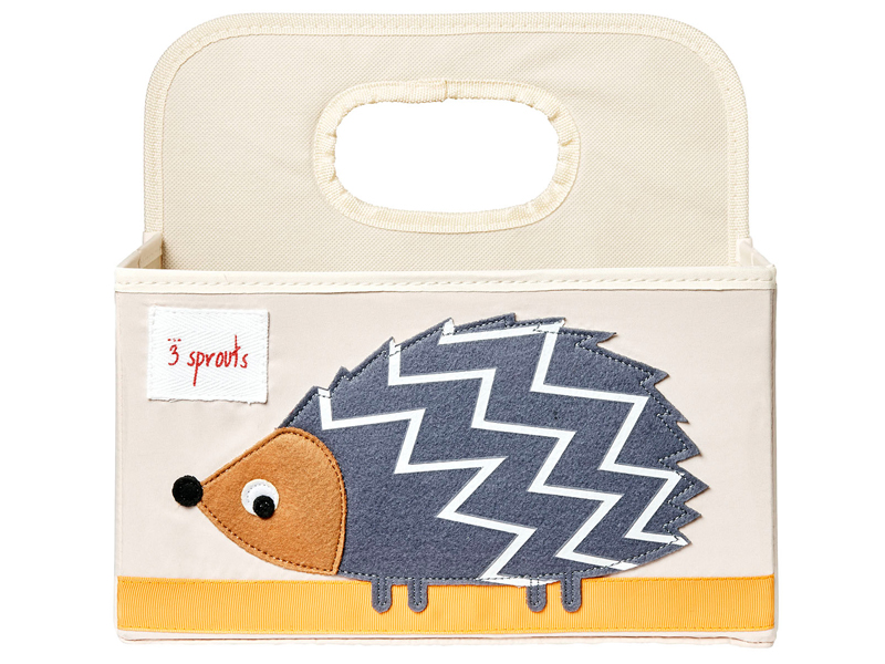3 Sprouts Wicketischorganizer Wickelutensilo Windel-Organizer Igel