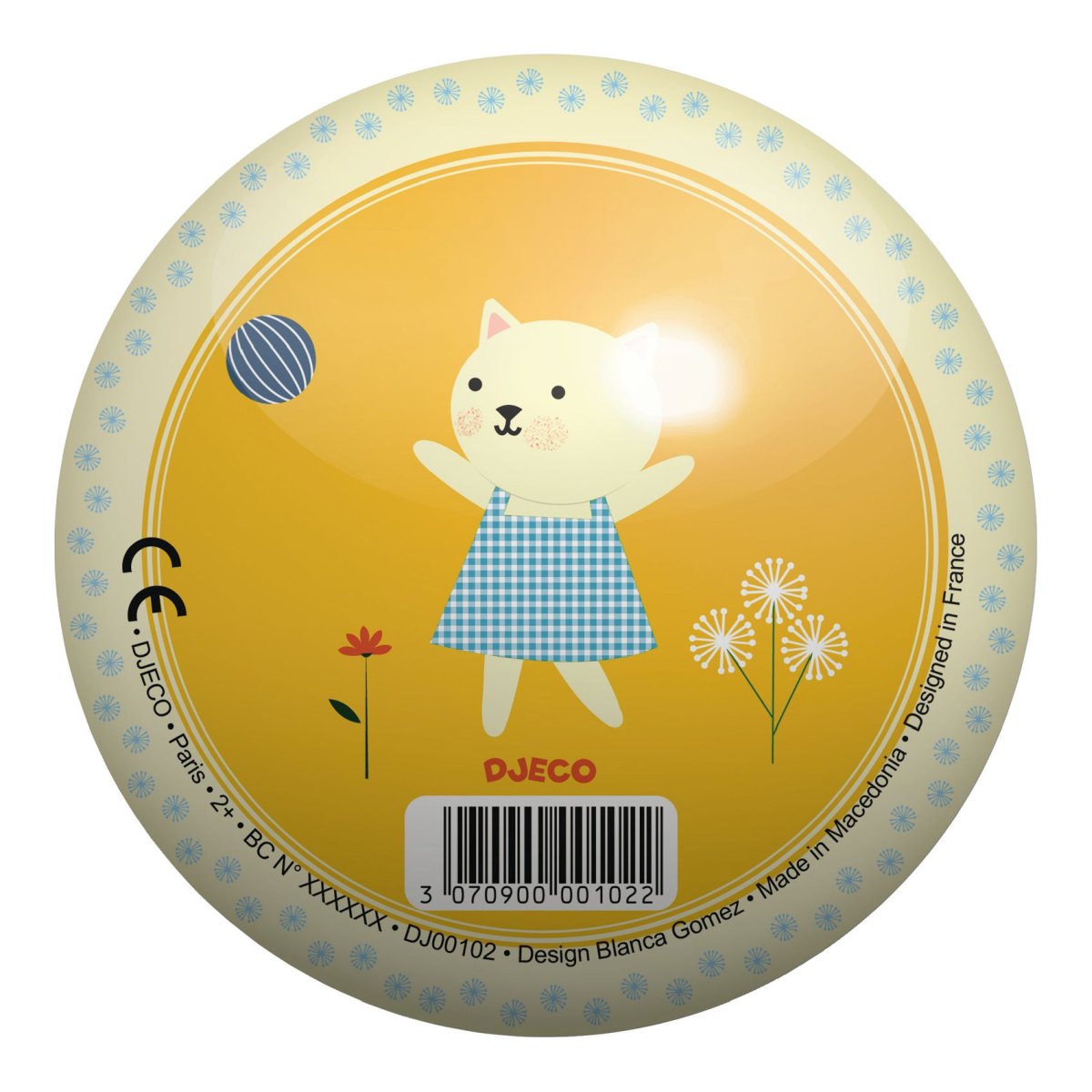 Djeco Ball Kinderball Spielball Sweety Ball klein 12 cm