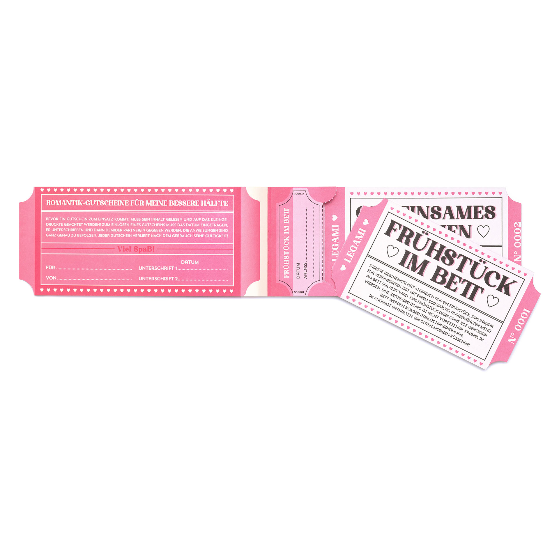 Legami Block mit 24 romantischen Gutscheinen