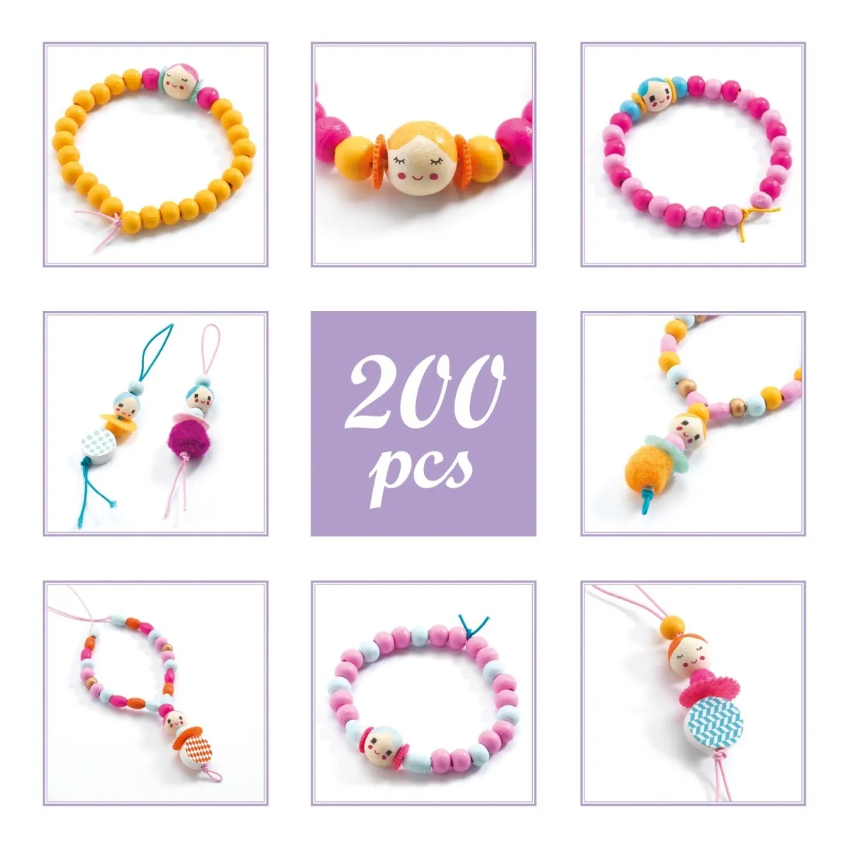 Djeco Schmuck basteln Motiv Glücksbringer