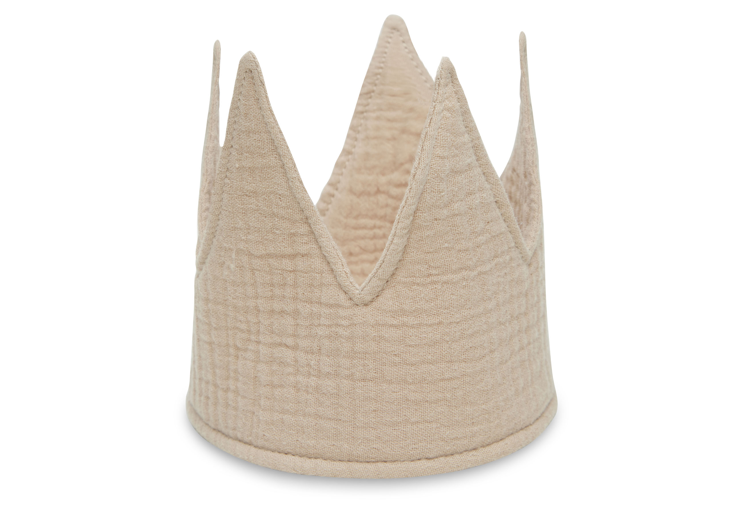 Jollein Geburtstagskrone aus Stoff 12 x 35 cm Biscuit