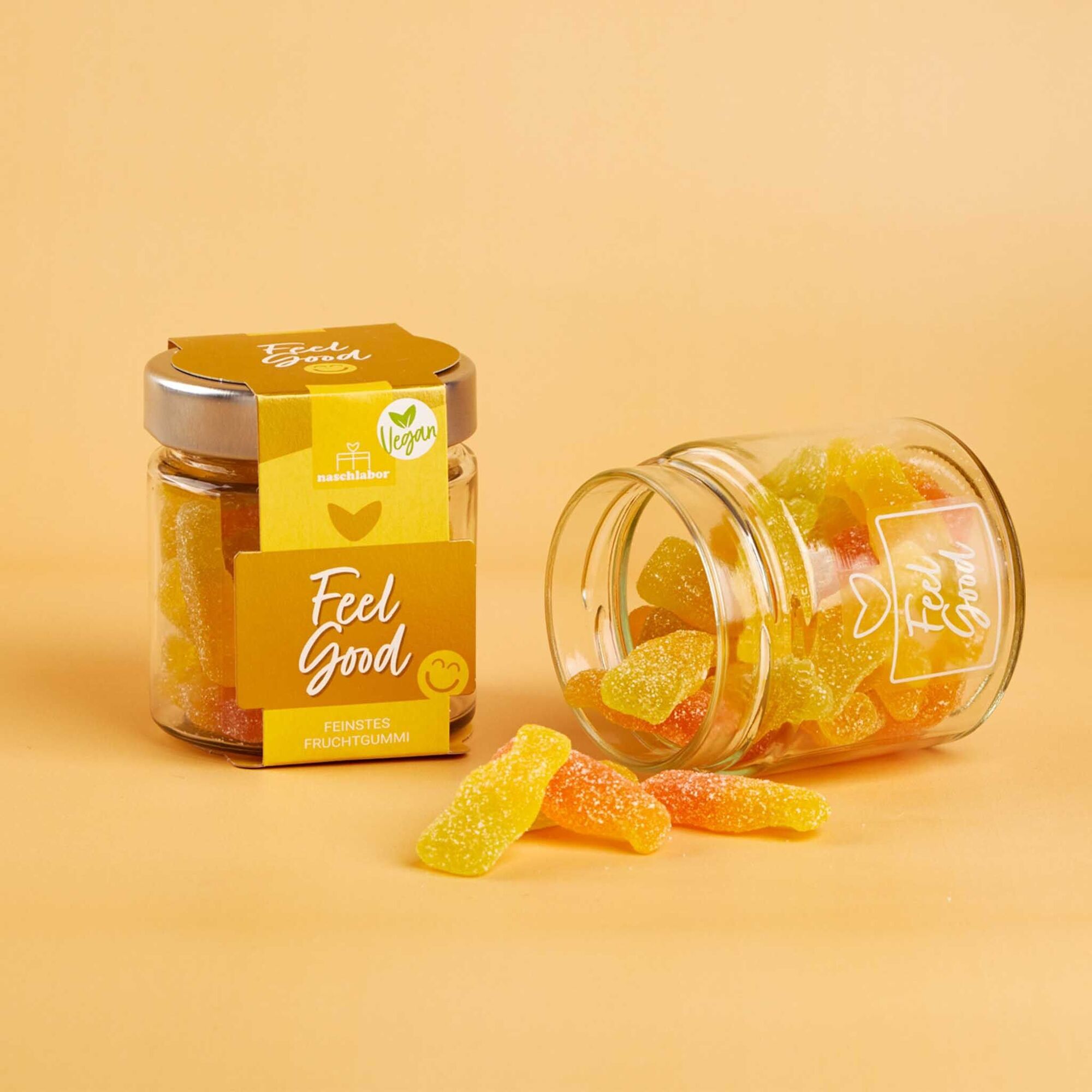Naschlabor Fruchtgummi Vegan Feel Good Gummibärchen 120g Naschlabor Fruchtgummi Vegan Feel Good Gummibärchen 120g