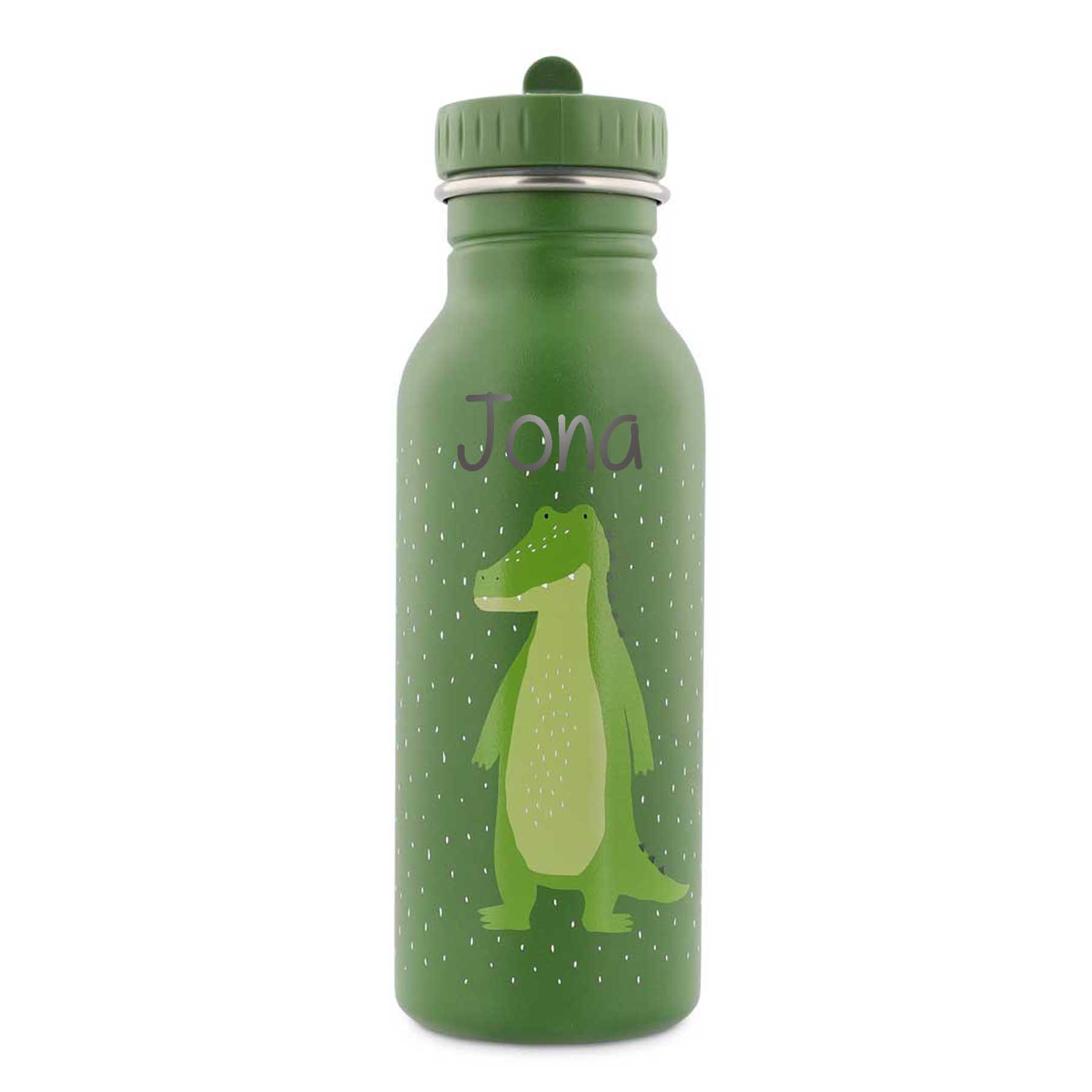 Trixie Trinkflasche aus Edelstahl Mr Alligator grün 500ml personalisiert
