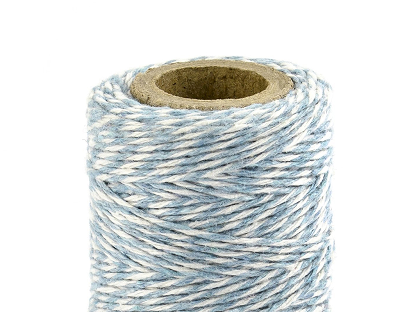 PartyDeco Bakers Twine Bäckergarn aus Baumwolle hellblau 50m