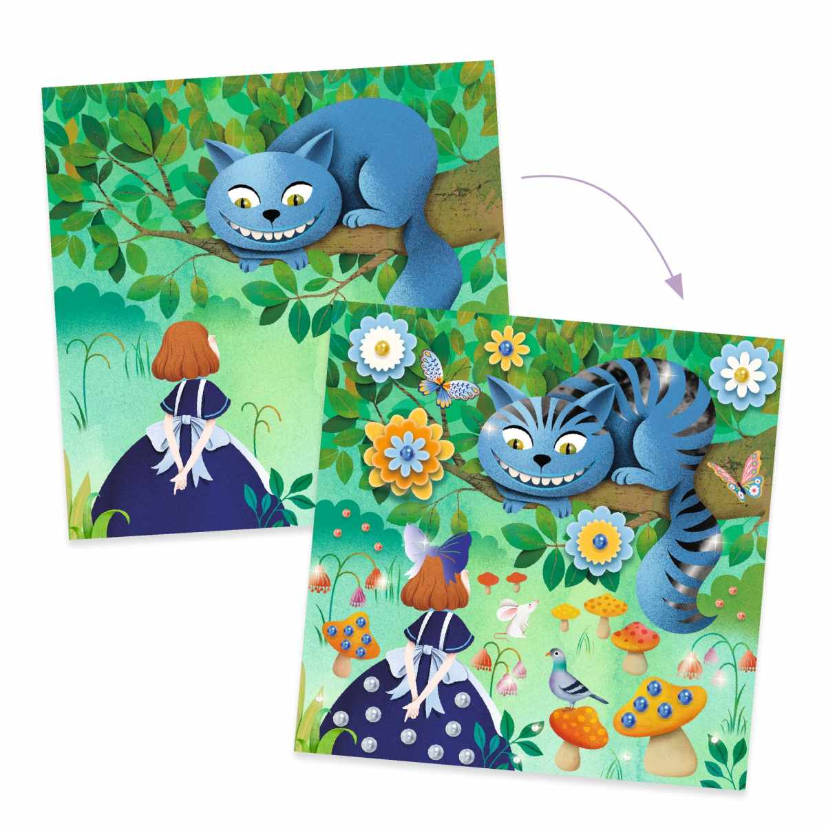 Djeco Bastelset Sticker Märchen Im Wunderland Djeco Bastelset Sticker Märchen Im Wunderland
