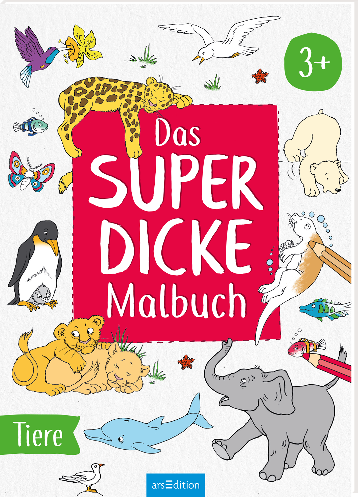 Das superdicke Malbuch Tiere ab 3 Jahren