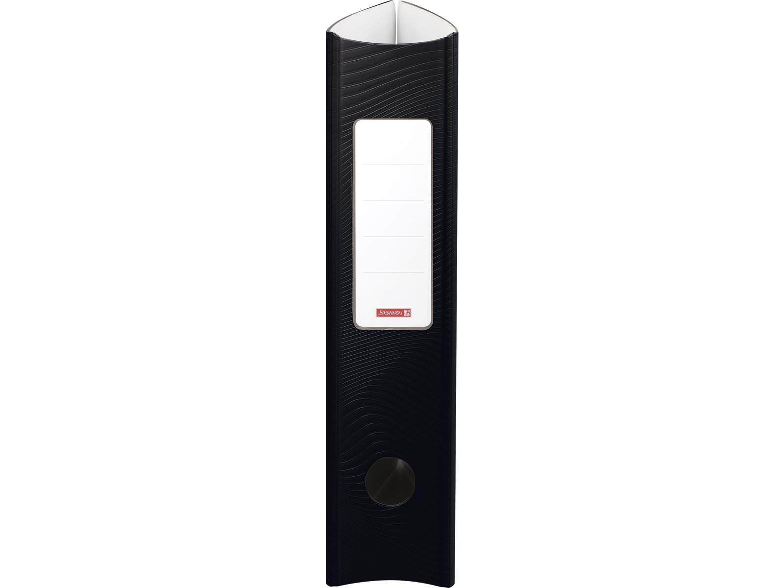 Brunnen Ordner Ringbuchordner PP A4 Wave onyx 7 cm