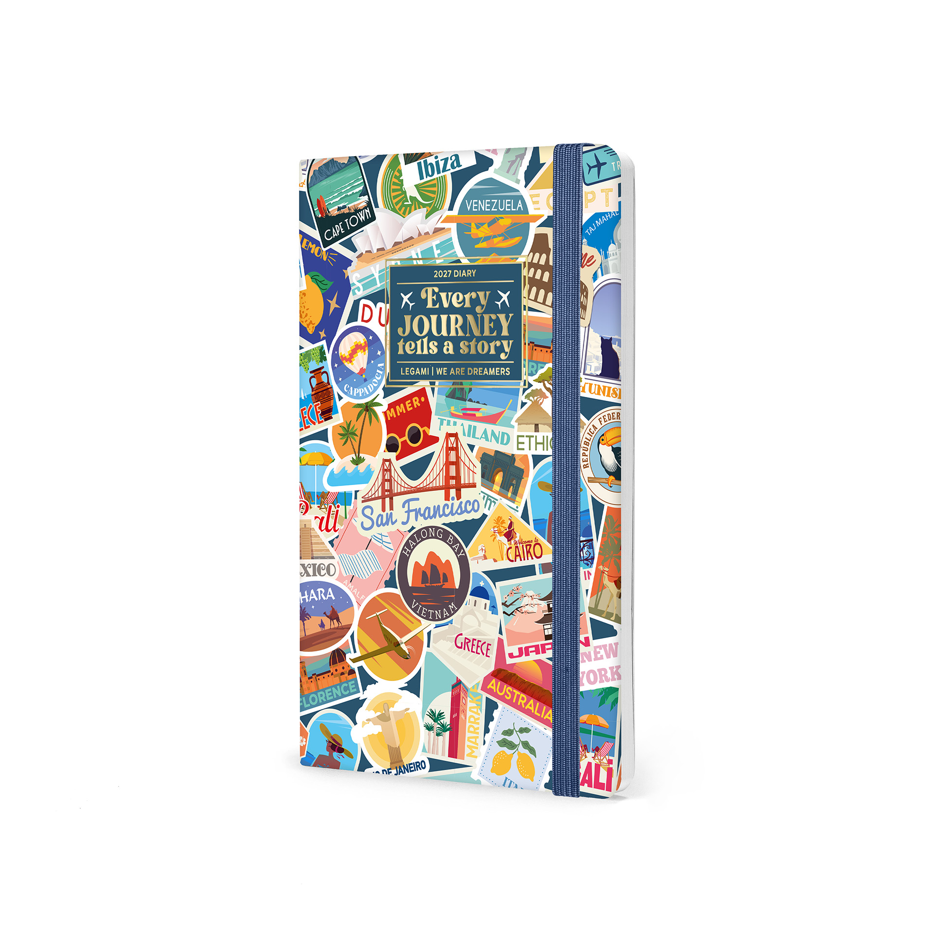 Legami Kalender Wochenplaner für 12 Monate Medium 2027 Travel