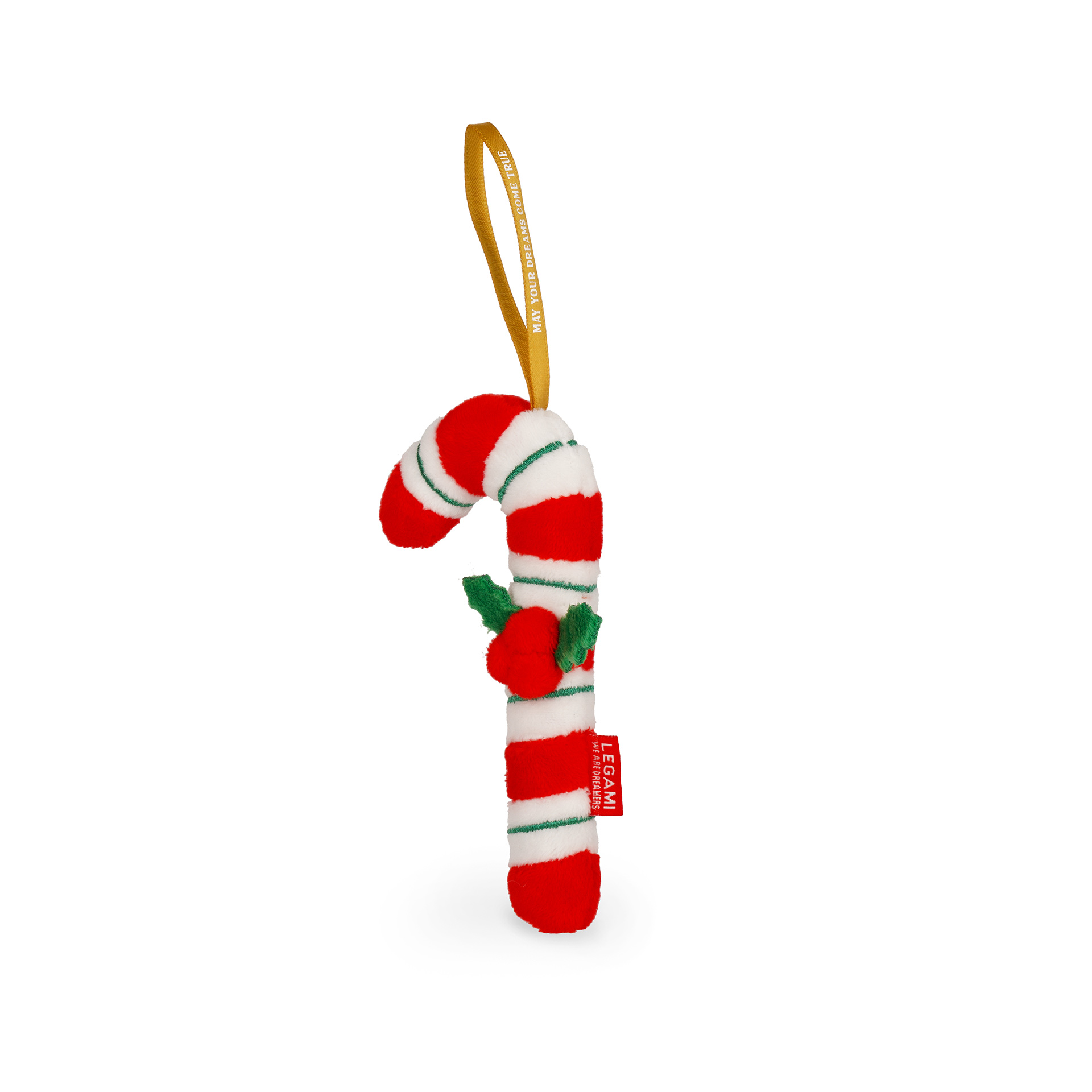Legami Christbaumschmuck Ho-Ho-Hornament aus Plüsch Candy Cane