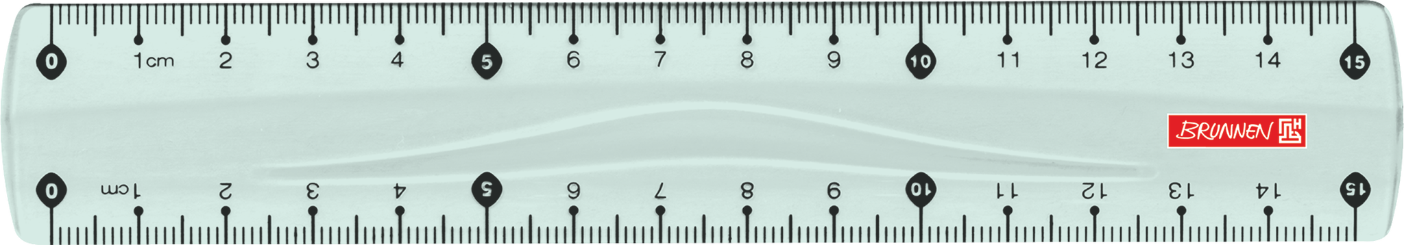 Brunnen Lineal Colour Code 15 cm mint