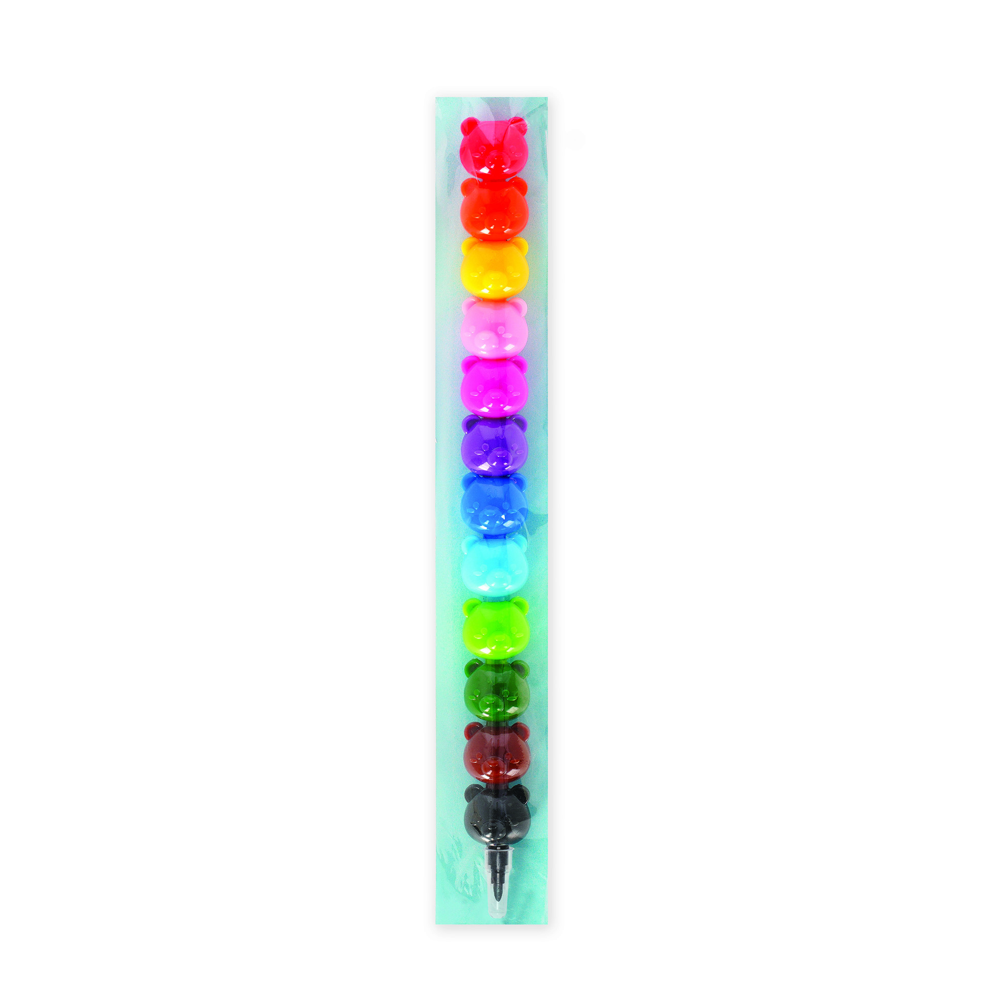 Legami 12 Stapelbare Buntstifte Crayons Dream in Colour Teddy Bär