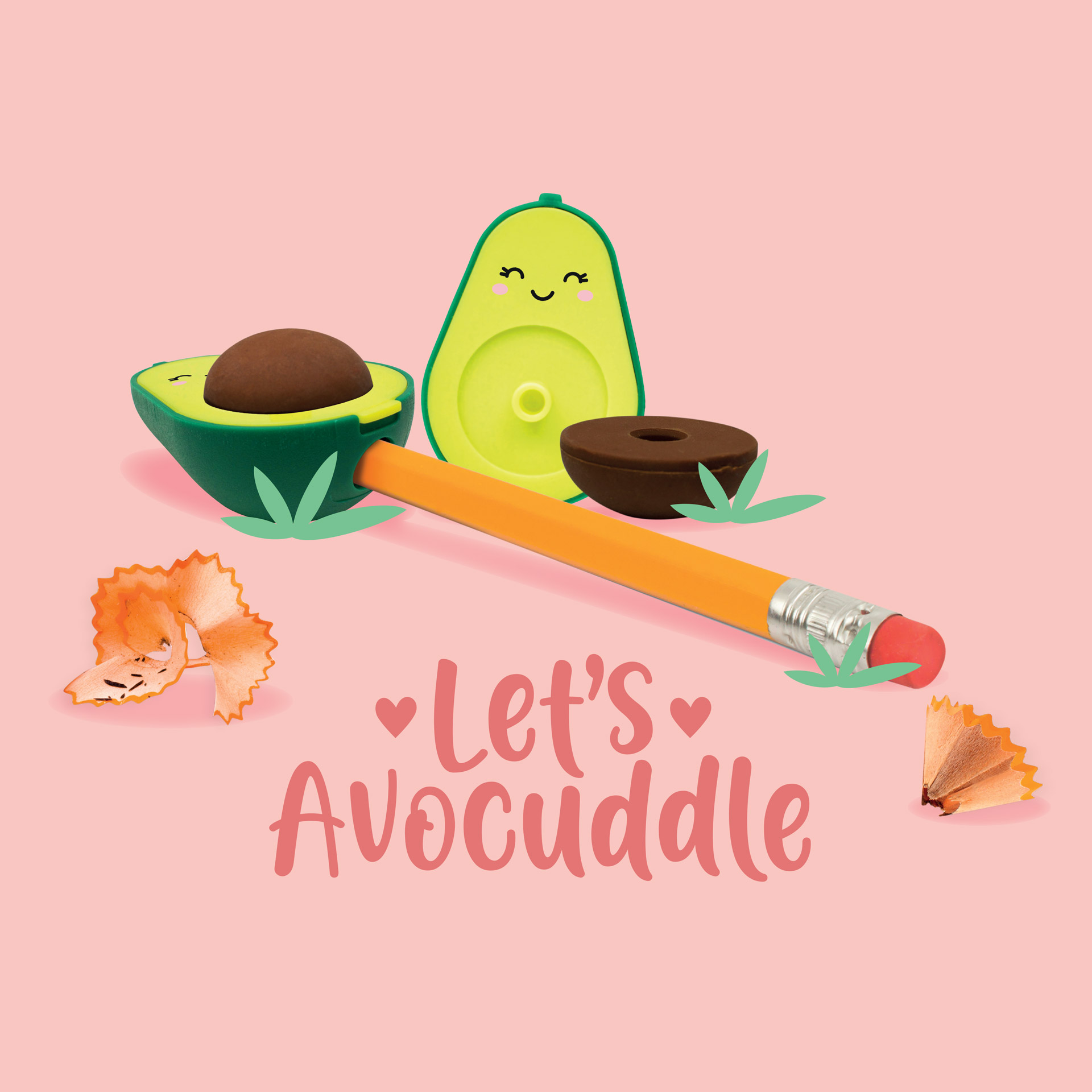 Legami Anspitzer mit Radiergummi Let's Avocuddle Avocado