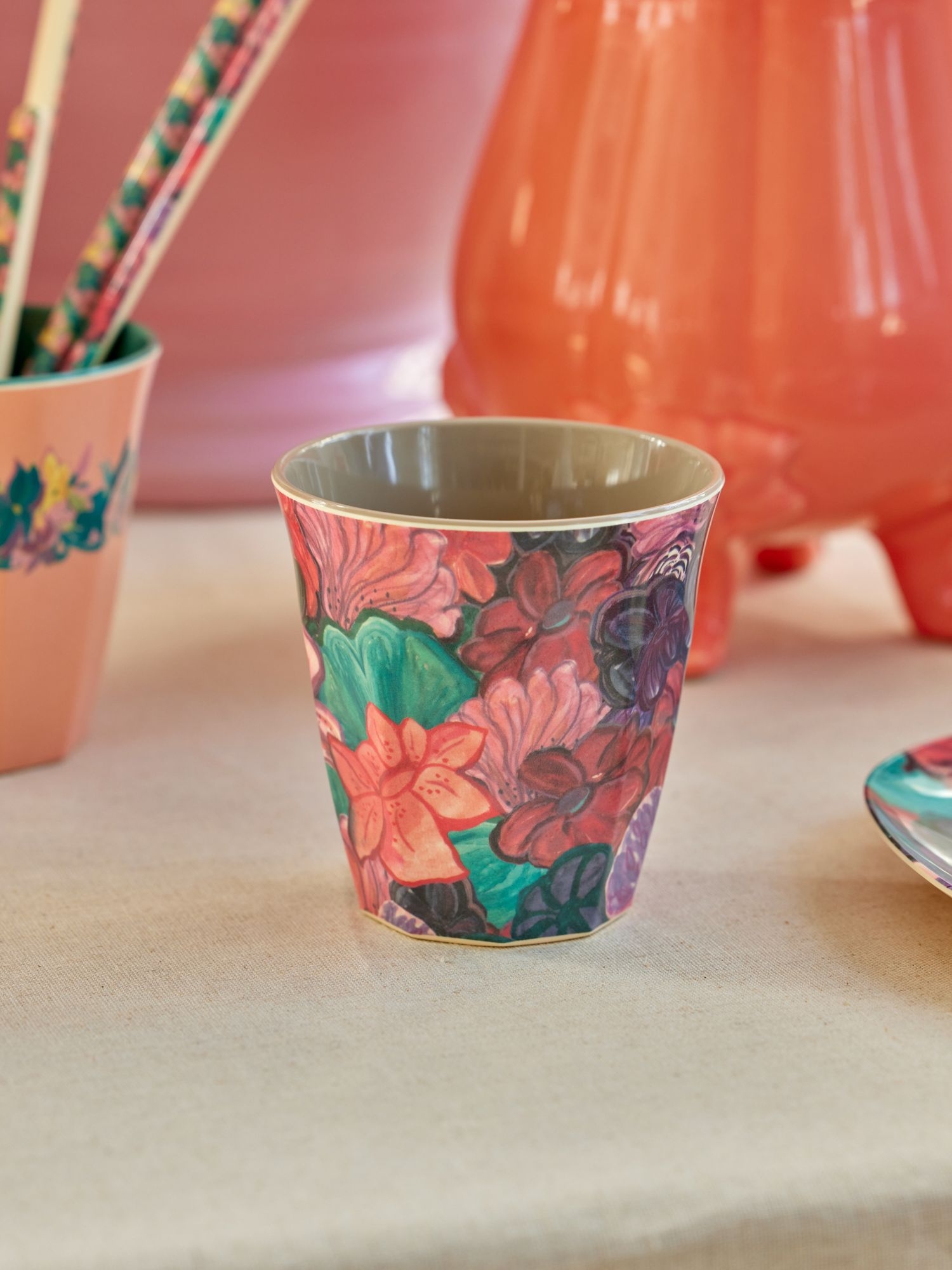 Elfenstall Rice Becher mit Wunsch-Namen personalisiert Forest Flower Medium