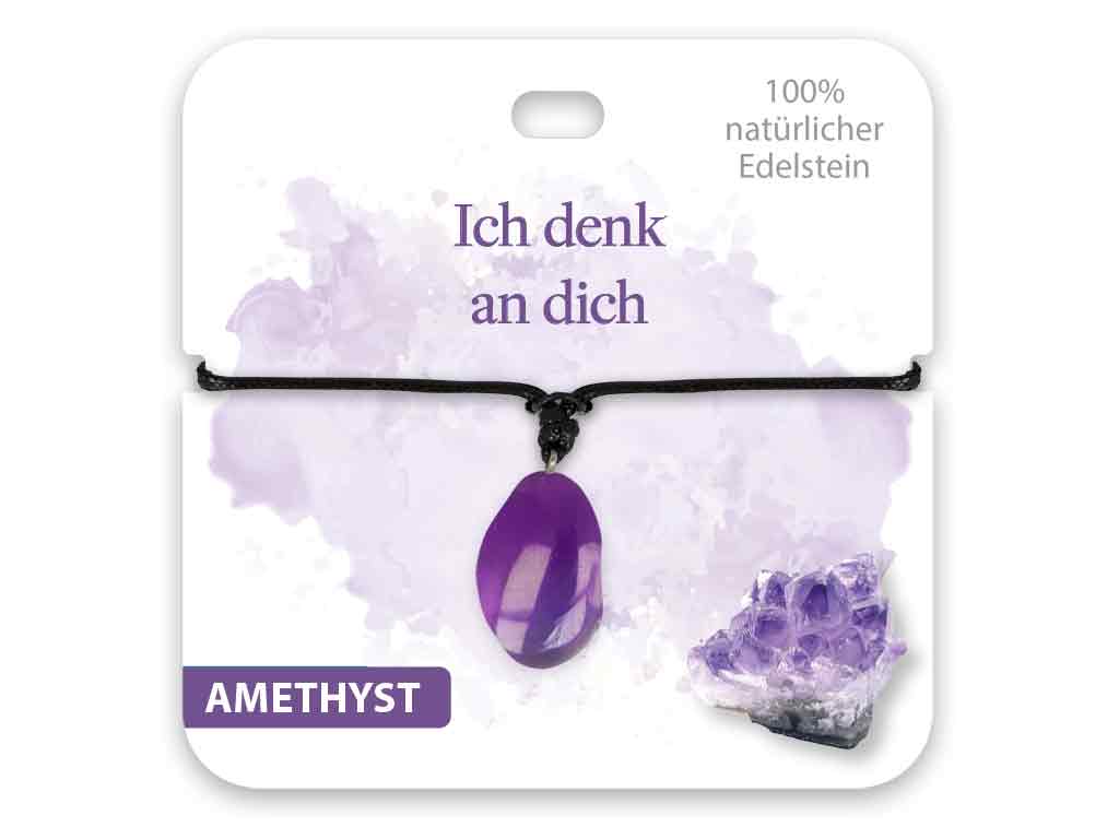 BB Klostermann Edelstein Kette Amethyst Ich denk an dich