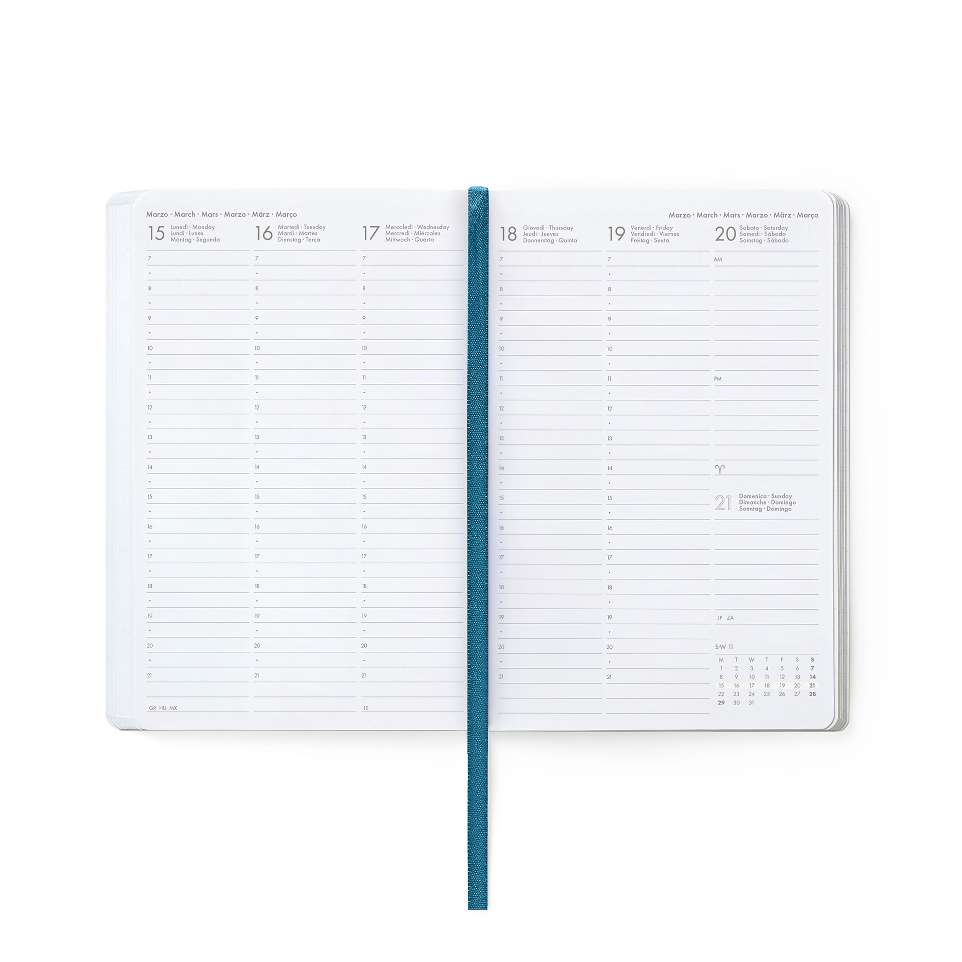 Legami Kalender Wochenplaner für 12 Monate Medium 2027 Travel