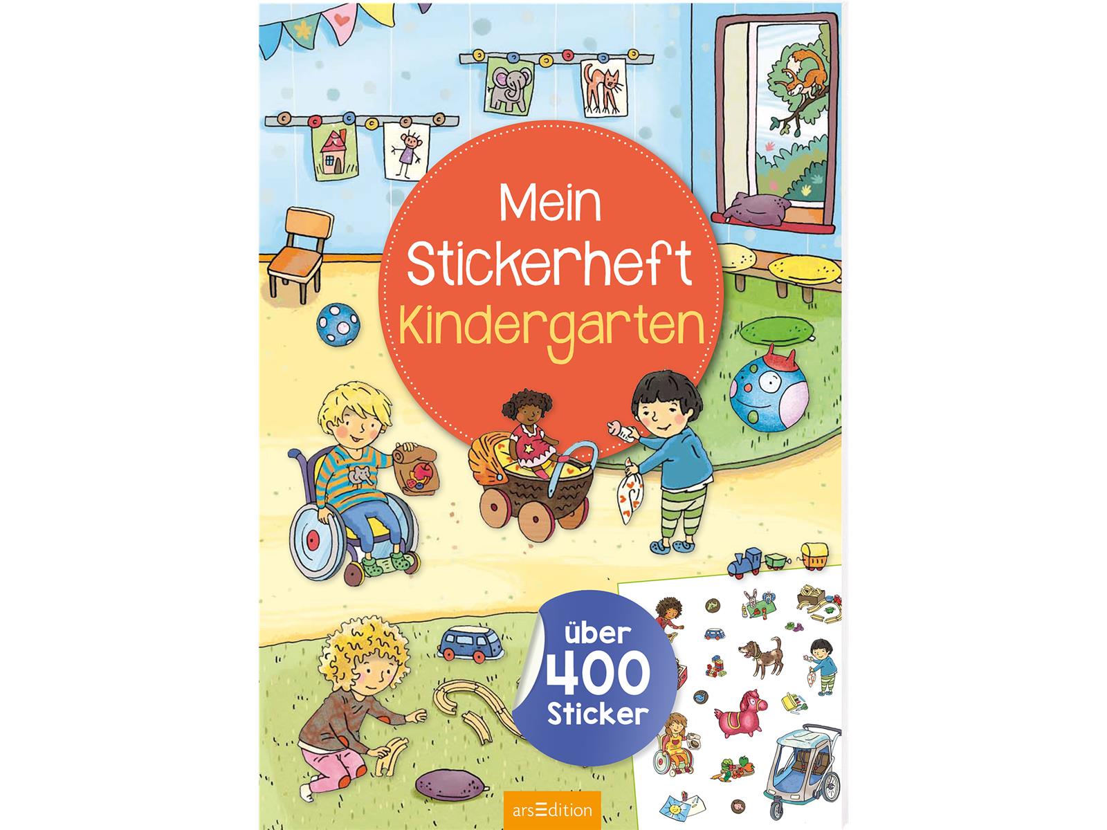 Mein Stickerheft – Kindergarten mit 400 Sticker