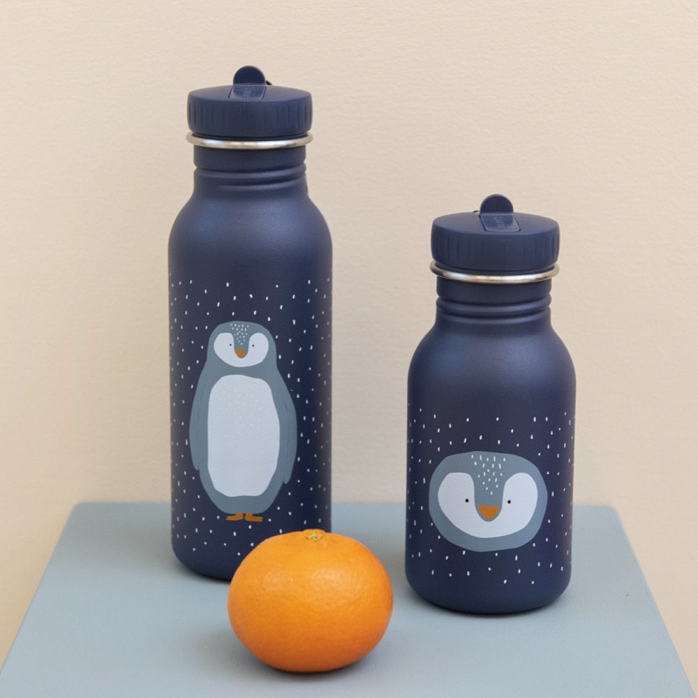 Trixie Trinkflasche aus Edelstahl Mr Penguin Pinguin blau 500ml Trixie Trinkflasche aus Edelstahl Mr Penguin Pinguin blau 500ml