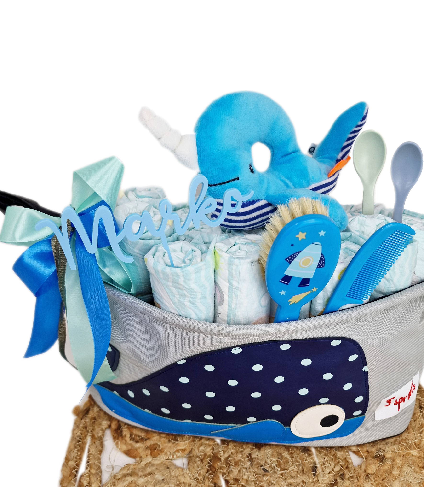 Elfenstall Windeltorte 3 Sprouts Kinderwagentasche Wal Elfenstall Windeltorte 3 Sprouts Kinderwagentasche Wal