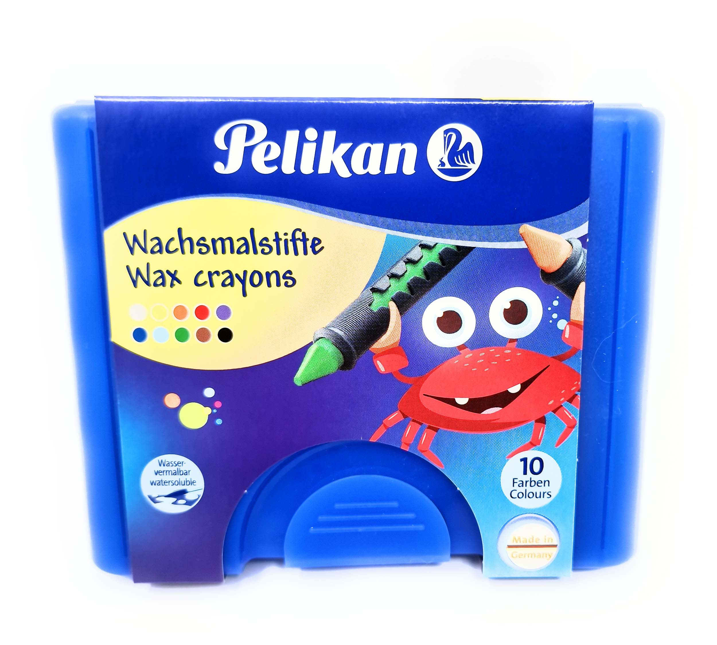 Pelikan Wachsmalkreide mit Hülse wasserlöslich 10 Stück 