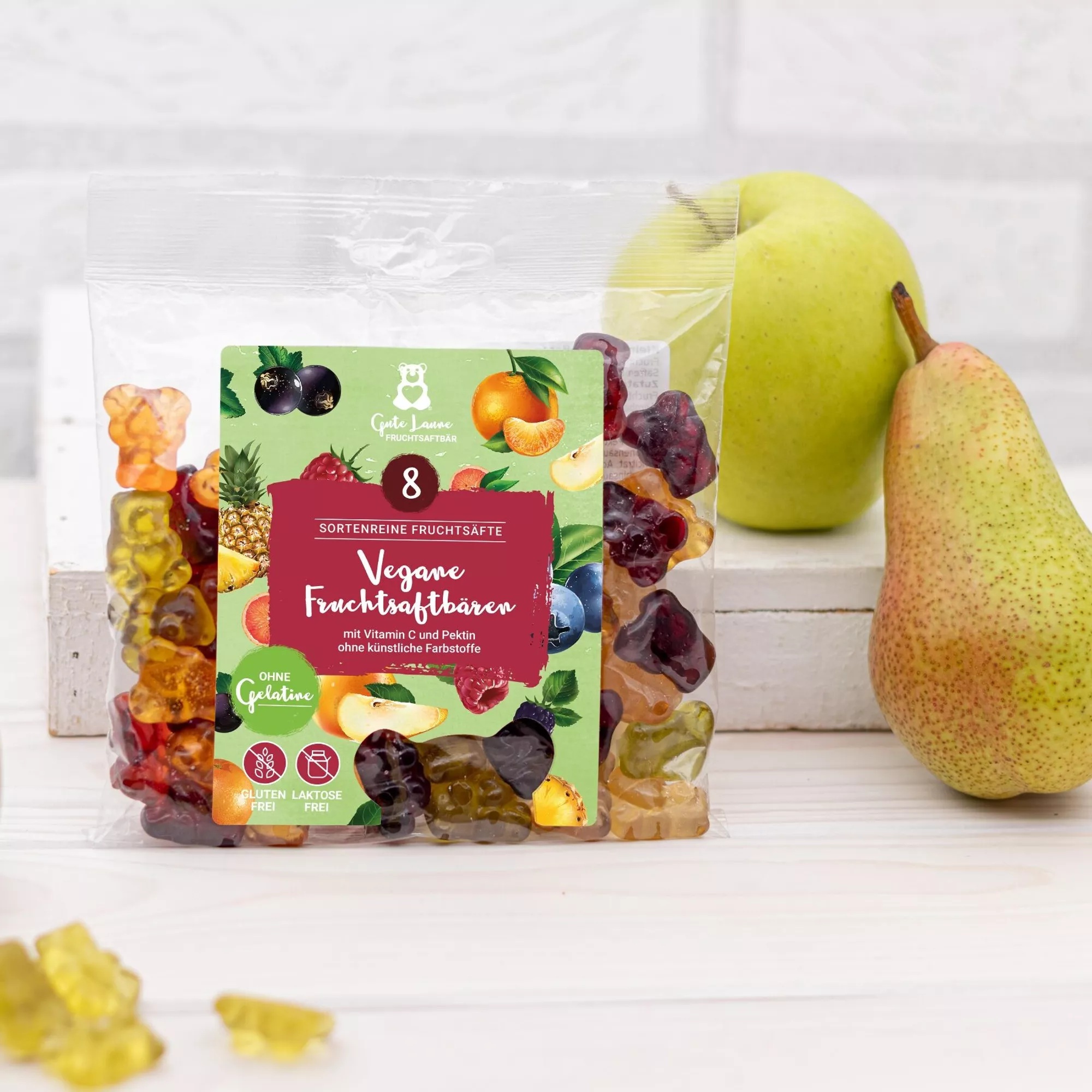 Naschlabor Fruchtgummi Vegane Fruchtsaftbären 150 g
