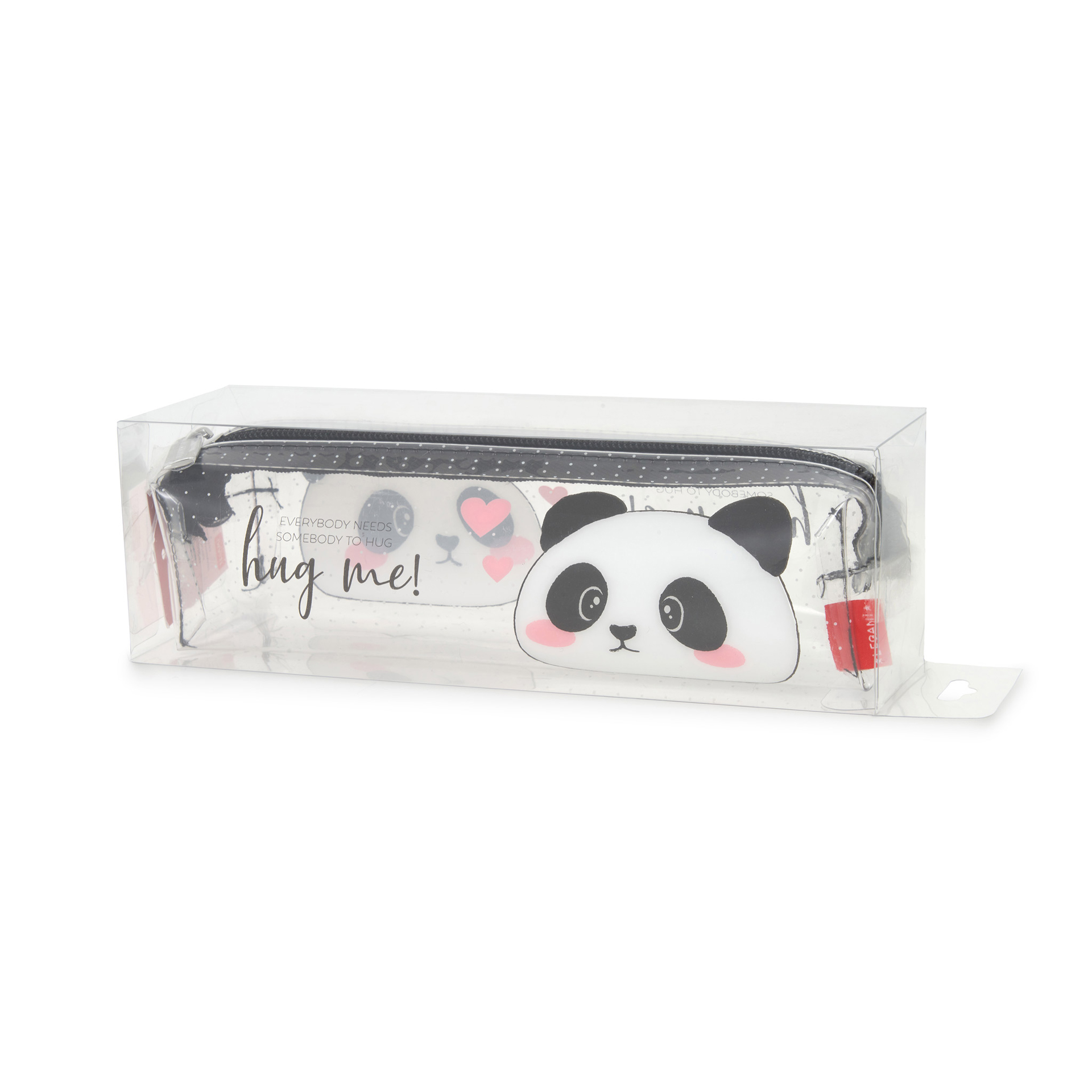 Legami Transparentes Schreibmäppchen - Pencil Case Panda