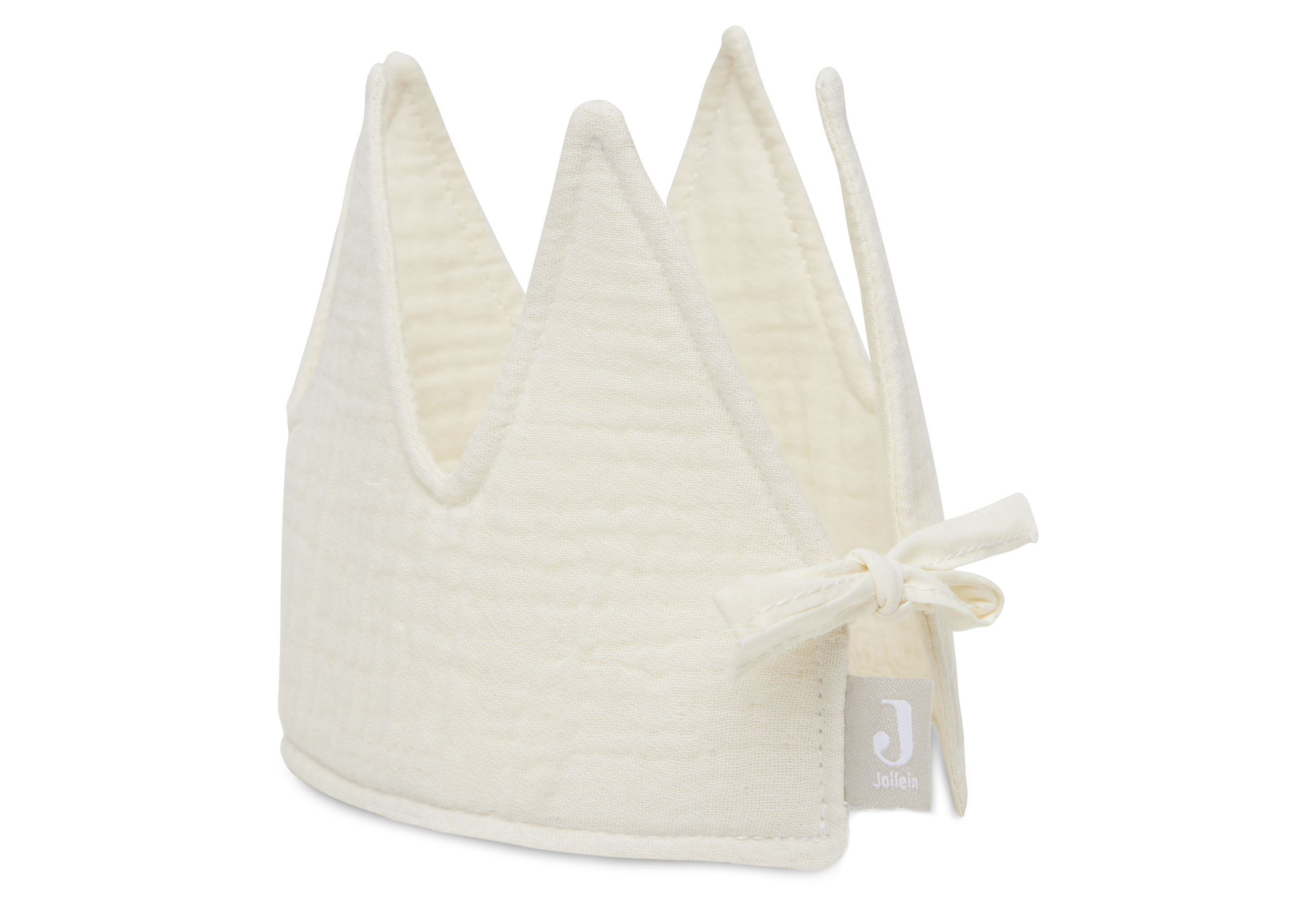 Jollein Geburtstagskrone aus Stoff 12 x 35 cm Ivory
