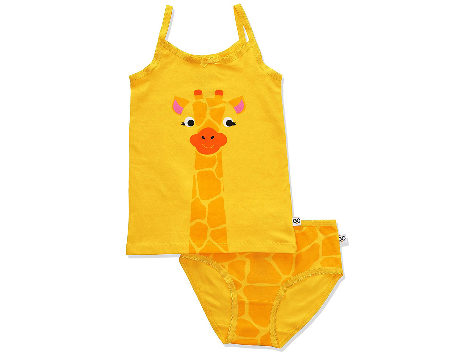 Zoocchini Mädchen Unterwäsche-Set aus Bio-Baumwolle 2-3 Jahre Giraffe gelb