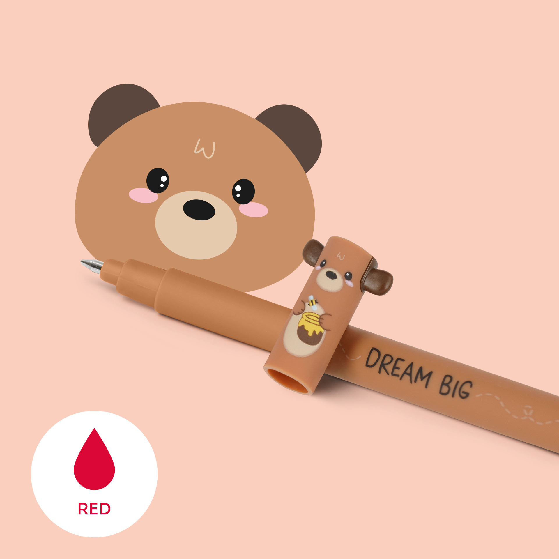 Legami Löschbarer Gelstift Gel Pen Teddy Bear Bär