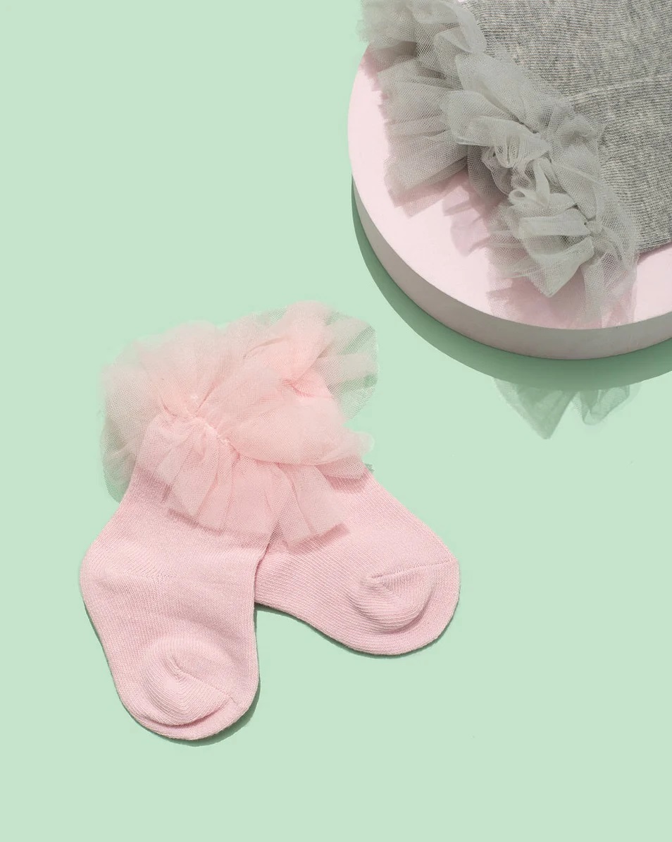 My Day My Dream Kindersocken Princess mit Spitzenrand Pink 5-7 Jahre